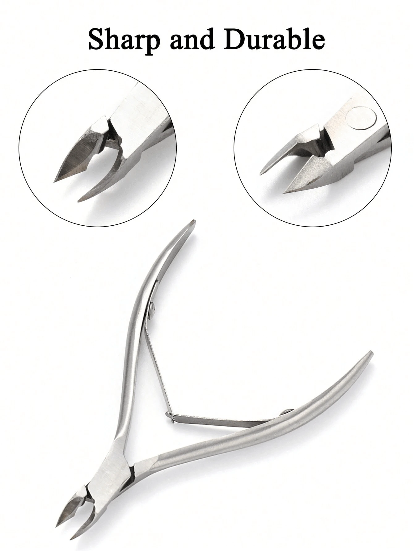 1pc Silver Stainless Steel Nail Scissors Eagle Pliers Oblique Mouth Thick Pedicure Dead Skin Clippers Foot Trimming Scissors Tool Women Manicure Accessories