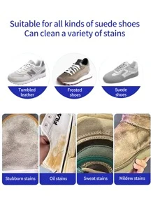 Suede Shoe Cleaning Kit (6.76 Oz.) Foam Cleaner - With Brush - Fabric Cleaner For Dexon Shoes, Suede Shoes, Frosted Sneakers