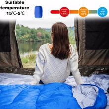 4 Season Single Sleeping Bags Camping Rectangular Envelope Zip Up Adulit For Backpacking/Hiking/Camping/Mountaineering With Compression Sack