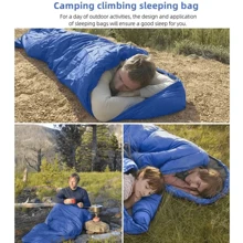 4 Season Single Sleeping Bags Camping Rectangular Envelope Zip Up Adulit For Backpacking/Hiking/Camping/Mountaineering With Compression Sack