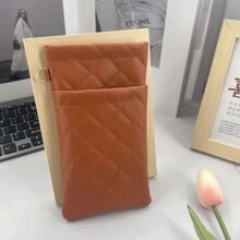 Waterproof Double Layer PU Leather Sunglasses Case - Snap Closure, Reinforced Stitching, Compact Eyewear Pouch (New Design)