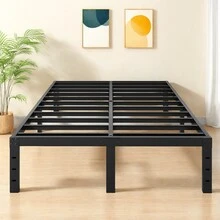 14 Inch Bed Frame, Heavy Duty Metal Platform Bed Frame With Under Bed Storage, No Box Spring Needed, Easy Assembly, Noise - Free, Non - Slip ( Twin, Full, Queen, King )
