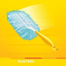 10pcs/Pack Disposable Dust Collector Refills With 1 Yellow Handle, Compatible With