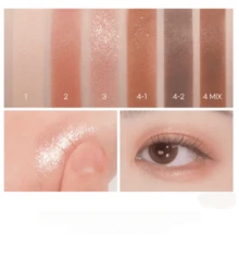 Peripera Ink Pocket Shadow Palette,Eyeshadow Quads, Creamy Formula, 4-Color Eye Makeup Kit For Warm & Cool Tones,Korean Beauty, Travel-Size - 05 Fig Scents Of Autumn - View 5