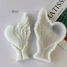 Stampo in silicone con design a forma di mani a cuore