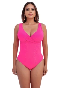 Simple Bodysuit Women's Swimsuit Slims Waist Defines Silhouette Double Fabric Cup Water Aerobics Beach Shapewear Elegant Casual - 查看 3