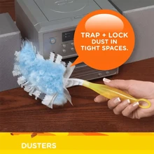 10pcs/Pack Disposable Dust Collector Refills With 1 Yellow Handle, Compatible With