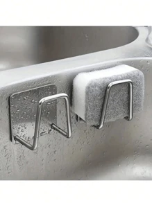 1/2/5 pezzi porta spugne per lavello da cucina, supporto in acciaio inossidabile per spugne, adesivo forte, porta piccole spugne, organizer per spugne, panni e pennelli da cucina, rivestimento antiruggine, resistente all'acqua e asciugatura rapida, ideale per la festa della mamma, Capodanno, San Valentino