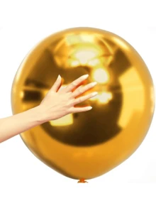 10/20/30/40/50/60pcs 5-Inch Mini Metallic Gold Balloons For Wedding, Birthday, Shower, Party, New Year, Valentine's Day, Thanksgiving Decorations - Gold - View 6