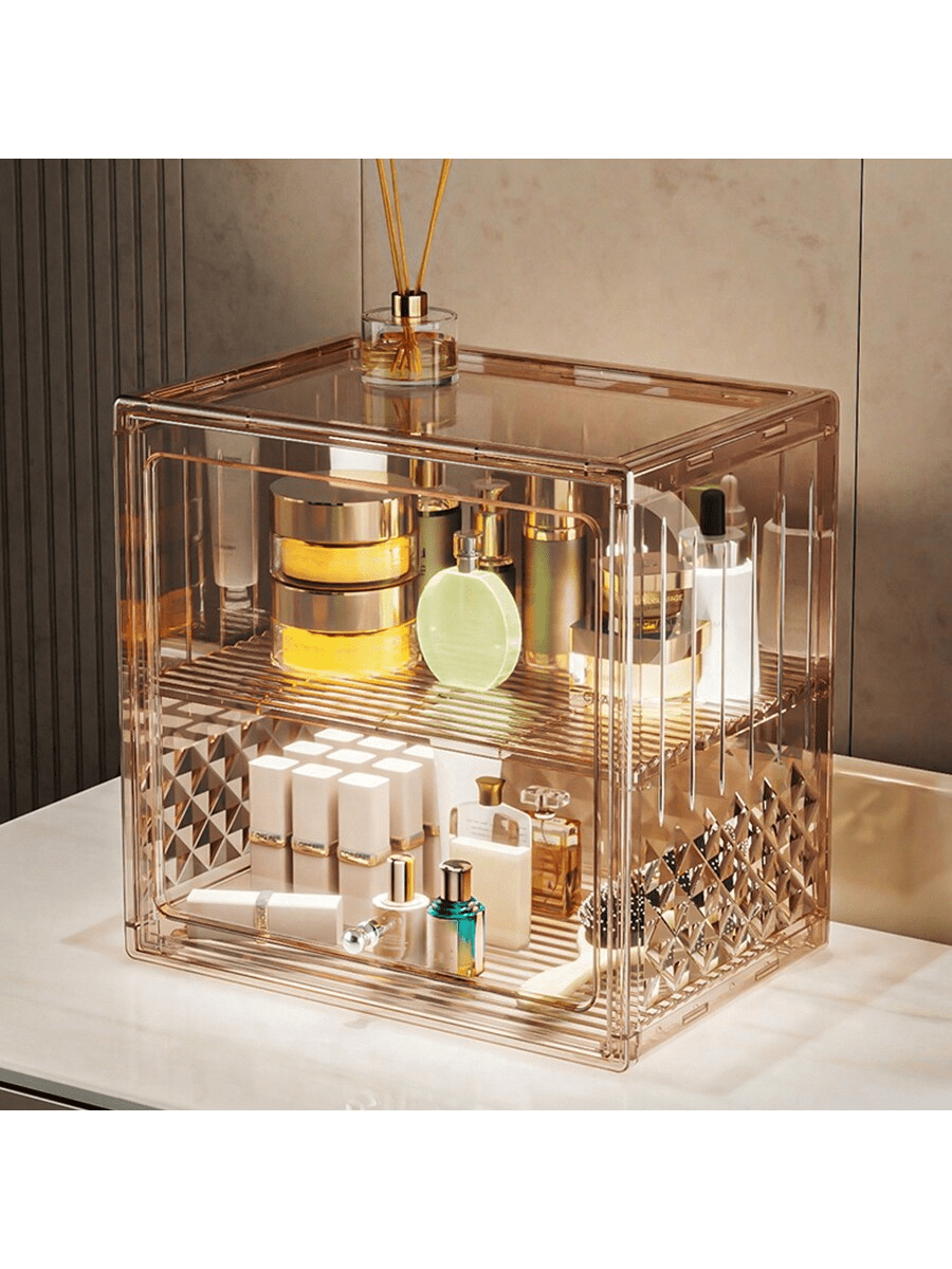 Multi-Purpose Storage Rack, High-End Cosmetics Storage Box, Dust-Proof Desktop Organizer