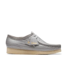 Clarks Wallabee Grey Croc - Grey Croc - View 1