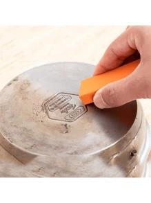 1pc Miracle Limescale & Rust Vanisher - Premium Rubber Eraser For Bathroom Glass, Kitchen Pot Scales, Effortless Household Cleaning Tool