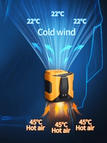 Portable Waist Fan, Waist Clip Portable Personal Body Fan,Rechargeable Hands-Free Neck Fan With 17500 RPM Strong Airflow, 100 Adjustable Speeds, LED Display, Lightweight Design, Perfect For Outdoor, Jobsite, Hiking, Camping Summer Cooling,Beach,Travel