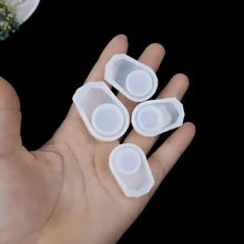 Formă asimetrică de 3 bucăți din silicon, 3 dimensiuni diferite, turnare pentru brățară de mână, rășină lichidă, fabricare de bijuterii din cristal, poate fi folosit fără electricitate, cu accesorii pentru bijuterii epoxidice
