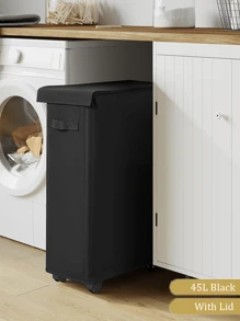 Foldable Laundry Basket With Lid, Dirty Clothes Hamper Set - 45L/60L/65L Capacity, Slim Design Collapsible Laundry Basket - Casual Style Polyester Fabric - Suitable For Various Room Types - 2 Sizes Available - Perfect Gift For Families, College Students And Apartment Residents