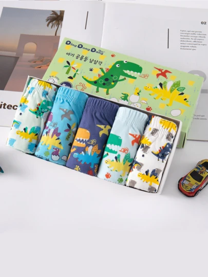 2025 New Gift Box! 5pcs Organic Cotton Boys Underwear - Seamless Briefs 5-12Y Brief Kids Boy Brief Kids Boy | Hypoallergenic & Tagless Design(Perfect For Birthdays & Back-To-School)