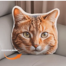 Customized Shaped Pillow, A Gift To Commemorate Loved Ones, Personalized Pillow With Pictures, Multifunctional, Reusable, Decorative, Exquisite, Fashionable, Soft, Cute, Colorful, Cute, Interesting, Customized, Personalized, Unique, Is The Ideal Gift For Her, For Him, Her, Family, Friends, Children, And Students - Multicolor - View 1