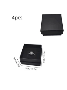 1/4pcs PU Leather Jewelry Box, Women Gifts, Mini Jewelry Organizer With Mirror, Necklace And Earring Display Holder, Pink Travel Essentials