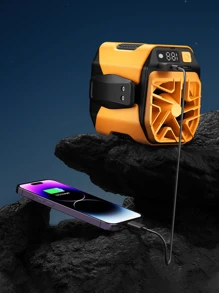 Portable Waist Fan, Waist Clip Portable Personal Body Fan,Rechargeable Hands-Free Neck Fan With 17500 RPM Strong Airflow, 100 Adjustable Speeds, LED Display, Lightweight Design, Perfect For Outdoor, Jobsite, Hiking, Camping Summer Cooling,Beach,Travel