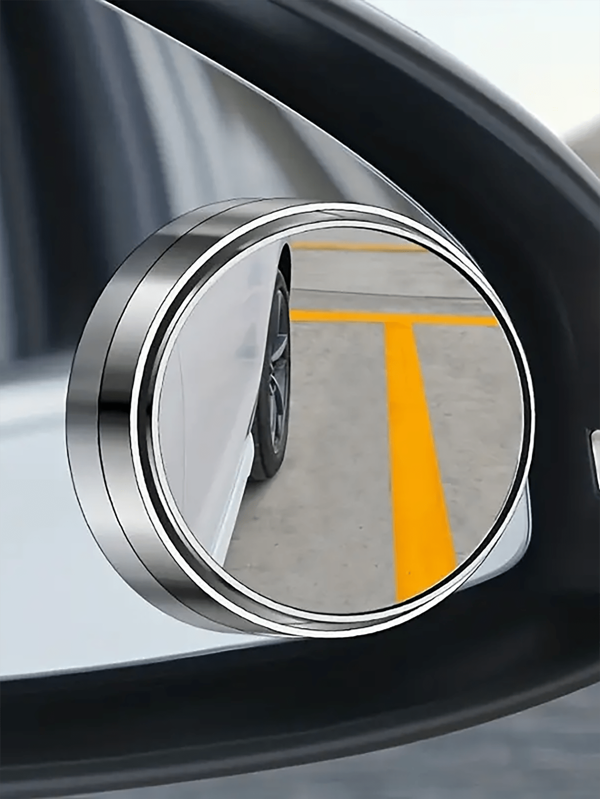 Espejo retrovisor de coche de ángulo amplio convexo, espejo de punto ciego ajustable 360 grados, aumenta la visibilidad del niño en el vehículo, organizador de almacenamiento para mujeres, artículos esenciales de viaje, almacenamiento para vuelta al colegio y dormitorio