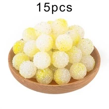 15pcs, 20mm Fashionable Sugar Sand Beads, Multiple Colors, Suitable For DIY Handmade Bead Pens, Keychains, Car Decorations, Etc - Multicolor - View 27