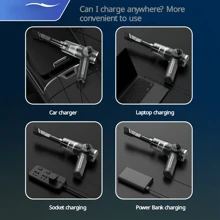 SOKANY Portable Cordless Vacuum Cleaner, Powerful Suction Handheld Vacuum Cleaner For Commercial Use, USB Rechargeable With Multiple Attachments, Suitable For Car, Home, Office And Crevice Tool