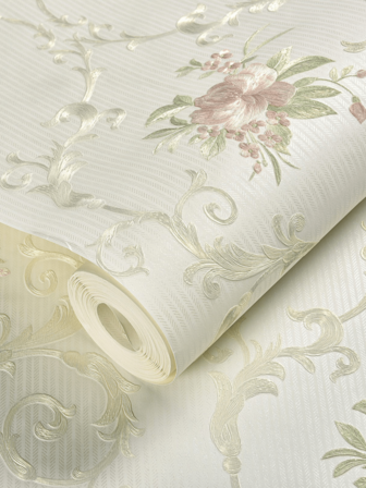 1 Roll Of Charming, Cute Embroidered Wallpaper, Self-Adhesive Wall Stickers, Easy To Stick And Peel Off Wallpaper Surface, Room Decoration For Bedroom Living Room Bathroom Kitchen Bedding, Easy To Clean And Cut, Suitable For Kitchen Living Room Bathroom Corridor Office, Suitable For All Kinds Of Festival Party Decoration