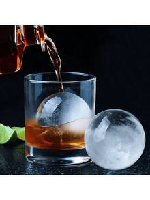 1/3 件 3.46 盎司大冰球模具、硅胶冰格、冰块模具、圆形冰盒、2.36 英寸冰球制冰机、厨房小工具、酒吧配件。适用于户外、露营 - 彩色 - 查看 8