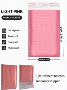 10pcs Pink Bubble Mailers, Padded Bubble Envelopes, Waterproof Envelopes, Bubble Wrap Mailing Advertisements, Multi-Purpose Packaging Bags, Waterproof Padded Self-Seal Cushion Mailers, Padded Opaque Shipping Supplies For Jewelry Cosmetics, Shipping, Mailing, Home, Christmas And Halloween Gift Packaging Bags,Christmas Mother's Day Graduation