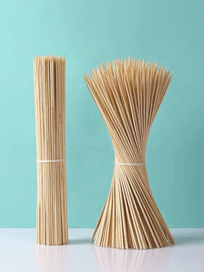 100根/200根装，25厘米竹签，适用于沙爹、臭豆腐、烤肉、牛肉、羊肉串等，适用于家庭、户外、夜市、小吃店、烧烤餐厅等场所。