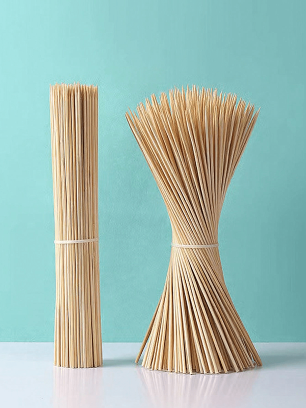 100 stuks/50 stuks 25 cm barbecue bamboe spiesjes, geschikt voor saté, stinkende tofu, gegrild vlees, rundvlees, lamskebab, thuis, buiten, avondmarkt, snackbar, BBQ-restaurant