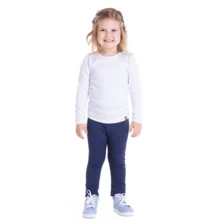 Unisex Second Skin Thermal Pants For Girls And Boys, Children And Youth, Size 1 To 16 - 黑色 - 查看 6