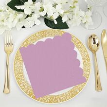 20pcs 16*16cm Yellow, Lotus Root Pink, Blue, Purple, Sage Green, Scalloped Cocktail Napkins, Disposable Drink Napkins Suitable For Daily Use, Lunch, Dinner, Gathering, Wedding, Birthday, Party And More Occasions