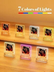 A Custom Spotify Decorated Plaque Personalized Gift, Custom Photo, Custom Gift, Him, Her, Custom Picture Frame, Boyfriend, Girlfriend, Couple, Wife, Women, Father's Day, Mother's Day On Anniversary Birthdays - 3 6U Wooden Large Rectangular Cubes - View 8