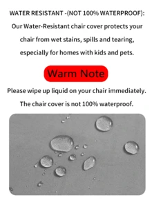 1pc/4pcs/6pcs Milk Silk Waterproof Full Chair Cover, High Elastic Anti-Dust Anti-Scratch Universal Chair Slipcover, Suitable For Dining Room, Living Room, Hotel Daily Use, Black - Black - View 9