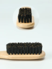 Large Boar Hair Brush For Straightening Hair Comb - Multicolor - View 9