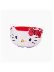 Sanrio 1PC/4PCS Mother's Day Pink Tableware Cute Kitty Soup Bowl Tableware Melamine Anti Drop Cartoon Shaped Rice Bowl,School Supplies