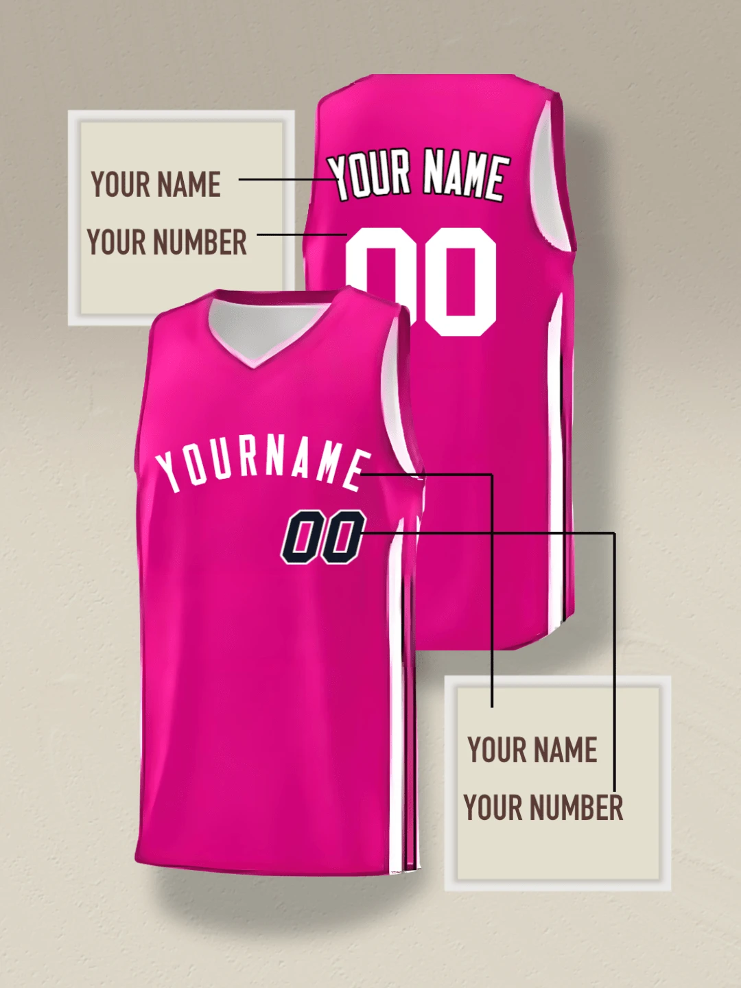 Camiseta de baloncesto personalizada con tu propio diseño - Camiseta deportiva con nombre de equipo, número y logo impreso, para hombres y jóvenes