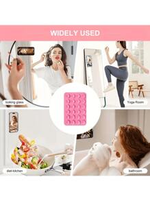 20pcs Random Color Silicone Suction Cup Phone Holder - Strong Adhesive, Easy To Carry, Multi-Function Phone Case Mount (Orange, Black, White, Gray), Phone Case Accessories | Suction Cup Array | Strong Adhesive Silicone