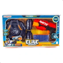 Arminha de Brinquedo Elite Catapult Lança 10 Dardos 2 Granadas Escudo