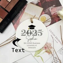 1 Customized Personalized Graduation Decoration, Graduation Gift, Customized Graduation 2025 Gift, University Gift, Daughter Graduation Gift, Doctoral Gift - White - View 1