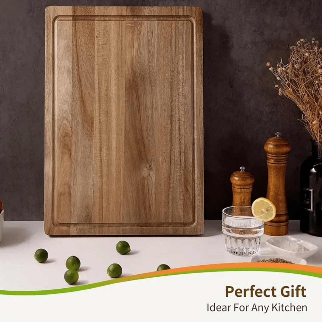 Premium Rosewood Cutting Board - Suitable For Meat, Cheese, Bread, Vegetables And Fruits - Durable Kitchen Prep Tool, Easy To Clean - Brown - View 1