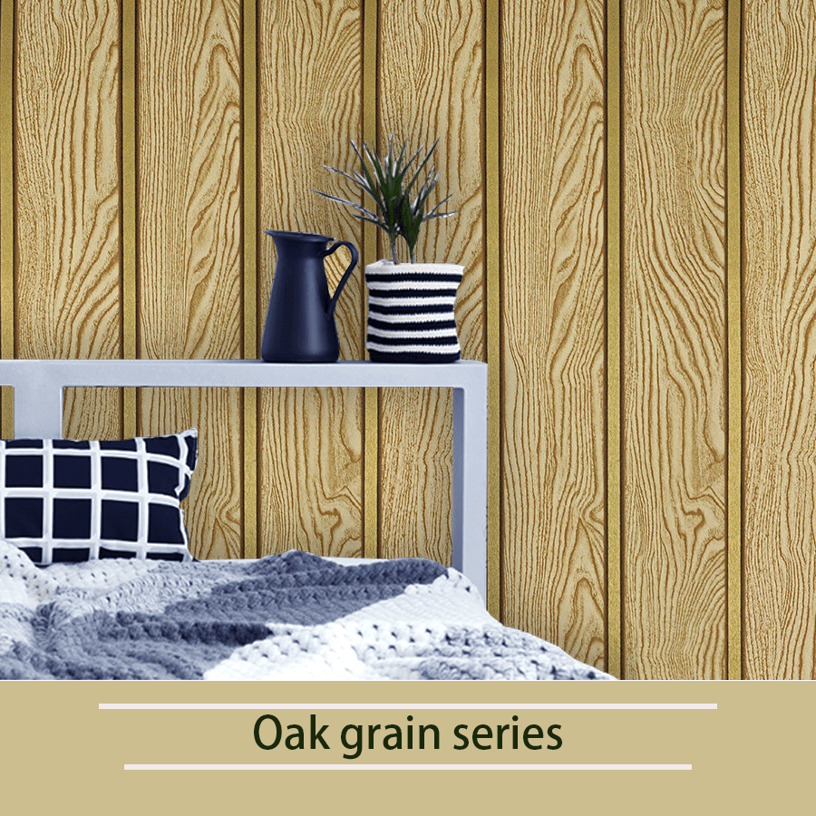 1 Roll Wood Grain Peel And Stick Vinyl Wallpaper, Self-Adhesive, Waterproof, Dust-Proof, Applicable For Bedroom, Dining Room, Living Room, Custom Wall Decor, Storage Room, Party Events, 950*45cm/374*17.71inch Wall Paper Wall Stickers Room Decor