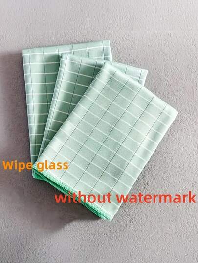 1pc/2pcs/5pcs Bamboo Fiber Highly Absorbent Glass Cleaning Towel, Dishcloth, Wiping Cloth, Non-Stick Oil Bamboo Fiber Multi-Purpose Cleaning Cloth, Kitchen Rags, Wet And Dry Use, No Streak, Suitable For Cleaning Tables, Bowls, Mirrors, Etc.
