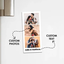 1pc Custom Photo Fridge Magnet, Personalized Custom Fridge Magnets With Names, Anniversary Gifts, Gift For Mom, Mother's Day, Father's Day