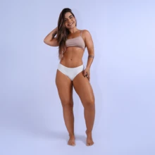 Kit 10 Premium Comfort Panties In Cotton Plain Tanga - View 9