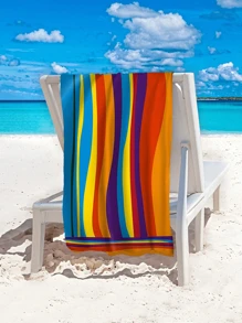 1pc Quick Dry Water Absorption Beach Towel, Swimming Towel, Comfortable Sand Towel, Stylish Pool Towel, Beautiful Yoga Mat, Beach Accessory, Essential Holiday Gift For Mother's Day, For Birthdays, For Children's Day, For Father's Day, For Graduation Travel Essentials Travel Accessories Beach Essentials