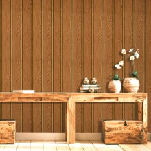 1 Roll Orange Woodgrain Peel And Stick Wallpaper, PVC Vinyl Self-Adhesive Customized Wall Covering, Waterproof, Dust-Proof And Oil-Resistant, Suitable For Bedroom, Living Room, Dining Room, Pantry, Party Events, 950*45cm/374*17.71inch Wall Paper Wall Stickers Room Decor Wall Decor