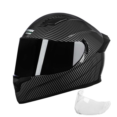 Crown Racing Full Face Motorcycle Helmets Motorbike Street Bike Helmet For Men And Womens DOT Approved Motorcycle Helmet