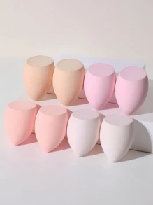 16 Pieces Mini Pink Brown Makeup Sponge, Mini Multi-Functional Makeup Sponge, Suitable For Liquid, Cream And Powder Cake, No Latex Makeup Sponge, Suitable For All Skin Types, Christmas Gift, Simple And Beautiful, Easy To Carry